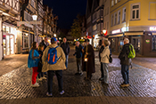 Celle Altstadt mit Nachtwächter